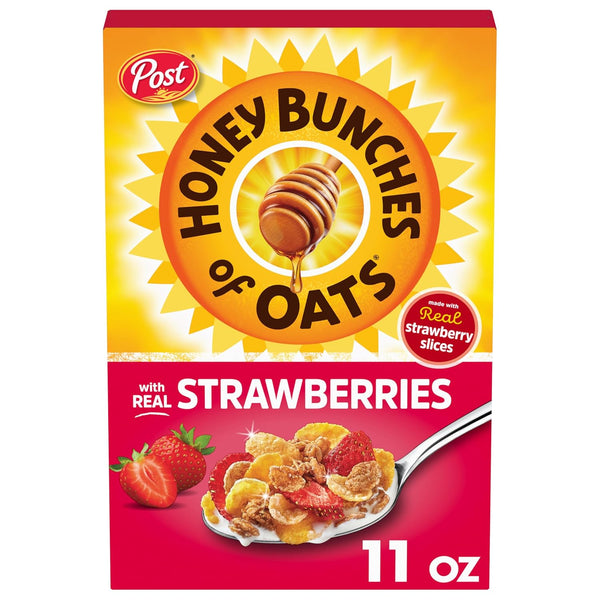Honey Bunches of Oats Strawberry, Heart Healthy, Low Fat, made with Whole