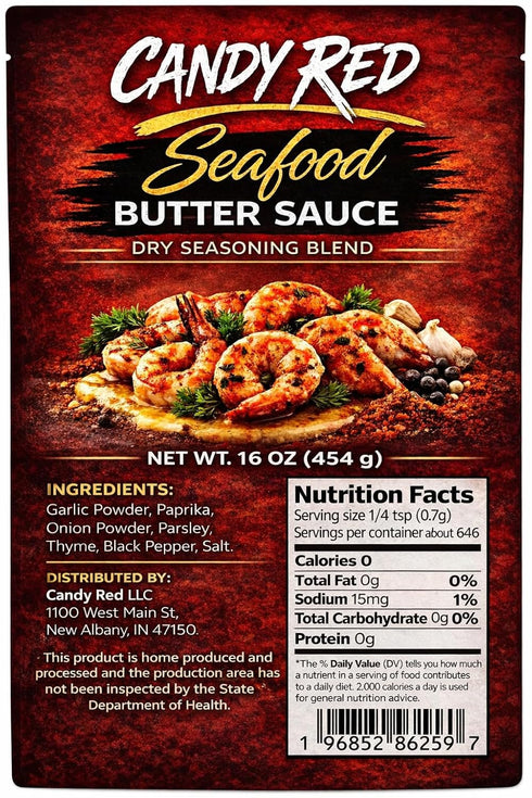 Candy Red LLC Candy Red Seafood Butter Sauce Seasoning