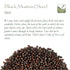 Black Mustard Seeds Whole Organic - Brown Mustard Seed Spicy Ingriedient - Dark Mastard Seed - Black Mustard Seeds