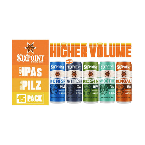Sixpoint Brewery Sixpoint, Variety Higher Volume, 15pk, 12 Fl Oz Cans