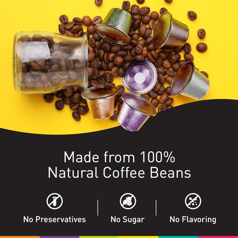 120 Pack Bestpresso Coffee for Nespresso Original Machine pods Certified Genuine Espresso Variety Pods Compatible