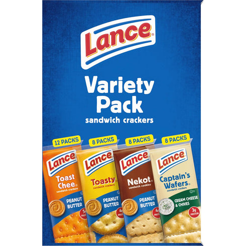 Pack, 36 (Pack 36) Lance Sandwich Crackers Variety Ct