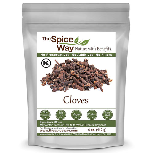 The Spice Way Whole Cloves (4 oz) | Clove Spice for Savory Dishes and Tea