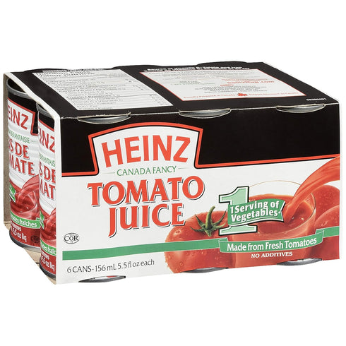 156 ml 5.5 oz 6 Pack HEINZ Tomato Juice fl