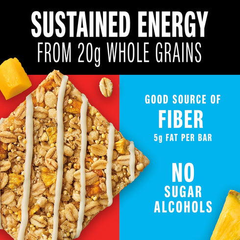 20g 40 Count KIND Healthy Grains Energy Bars, Pineapple Mango, Gluten Free, Healthy Snacks, Whole Grains