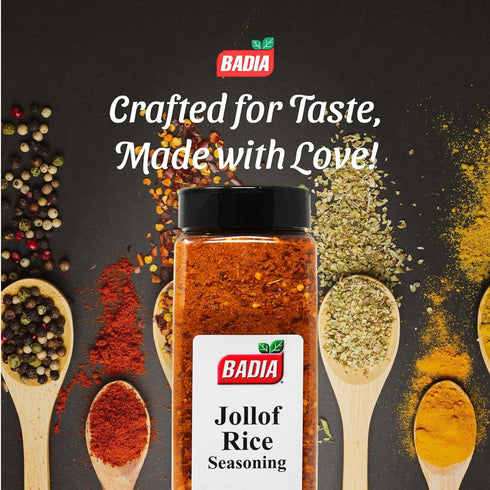 28 oz Badia Jollof Rice Seasoning, African Blend of Tomato, Peppers, Onion & Spices, Bold Savory Flavor, Gluten Free