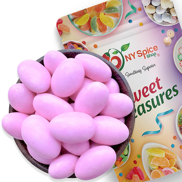 NY Spice Shop Jordan Almonds - 3 Pound White Candy-Coated Almonds -