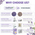 80 100% LeafLea Premium Lavender Tea Bags, Natural & Pure from Lavender Flowers, Nighttime Comfort & Digestive Support