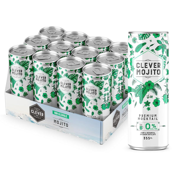 CLEVER - Mojito, Nonalcoholic Mocktails for Any Occasion, Sugar-Free Beverages with Botanical