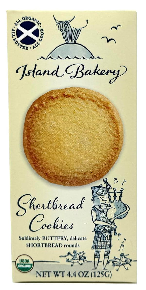 Island Bakery Organic Shortbread Cookies Traditional Shortbread Cookies, Organic Shortbread Cookies, Made in Scotland