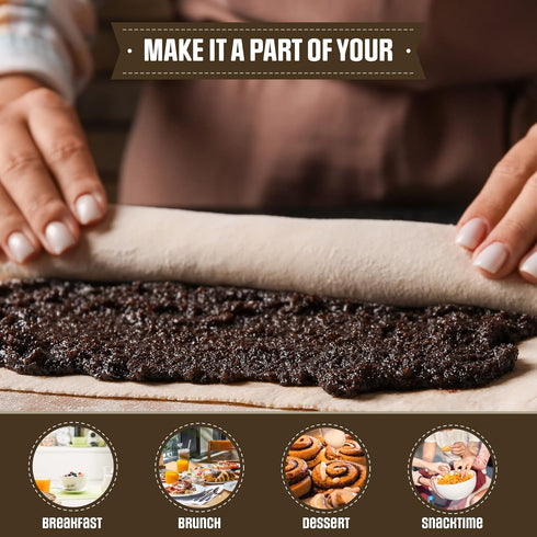 Pack 2, 15 Reismans Bakery Poppy Seed Roll, Traditional Poppy Seed Filling, Dairy-Free Bakery Food, Delicious Dessert