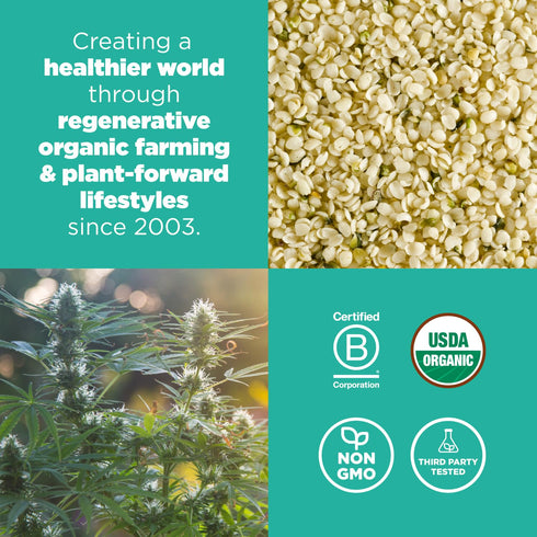 Navitas Organics Hemp Seeds - 8oz. Bag, USDA Organic, Non GMO, Gluten Free, Protein & Minerals for Smoothies