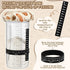 Teecyhooo 2 Set 50 oz Large Sourdough Starter Jar Kit, Wide Mouth Fermentation Baking Jar with Spatula, Cloth Cover