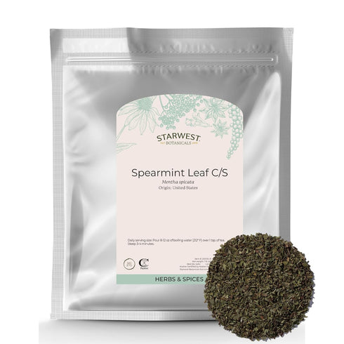 Starwest Botanicals Spearmint Leaves - Loose Leaf Herb for Tea, Dried Spearmint