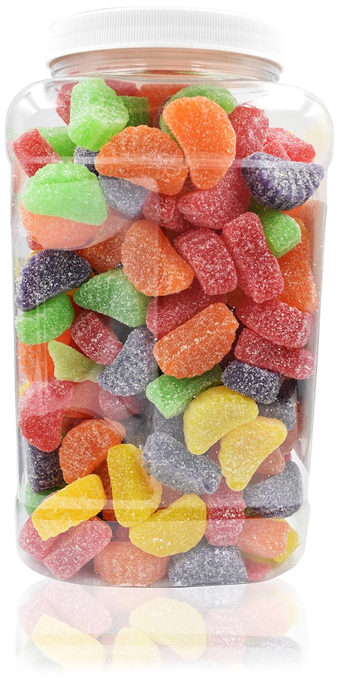 (5 Lbs Sarah's Candy Factory Assorted Fruit Slice in Jar)