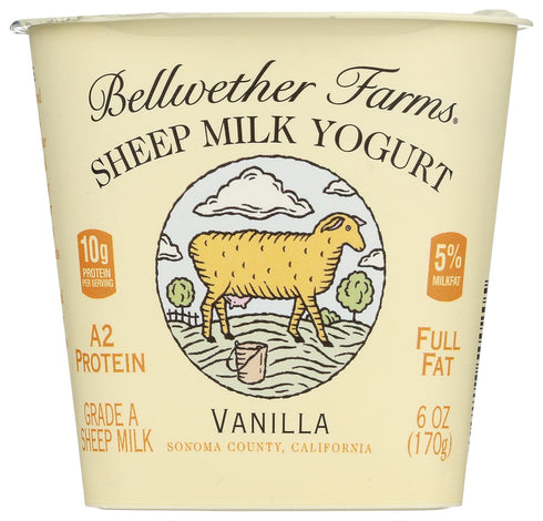 Bellwether Farms Vanilla Sheep Milk Yogurt, 6 OZ