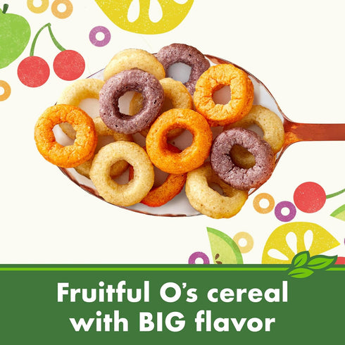 10.2 Oz Cascadian Farm Organic Cereal, Fruitful O's