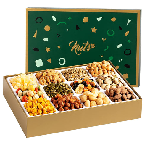 NUTS U.S. Assorted Nuts & Dried Fruits Gift Box | 12 Gourmet