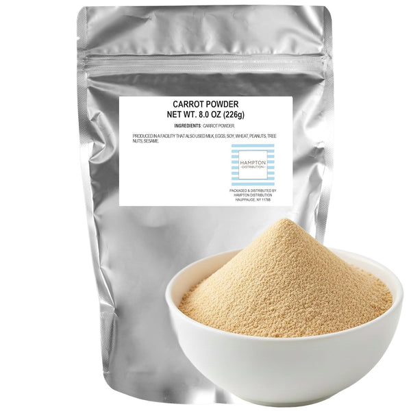 Carrot Powder, 8 Ounce Resealable Bag, Hampton Distribution