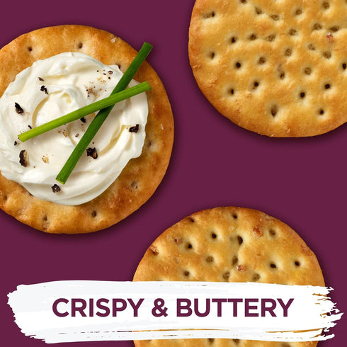 Toasteds Savory Onion Crackers, Party Snacks, 8oz Box (1 Box)