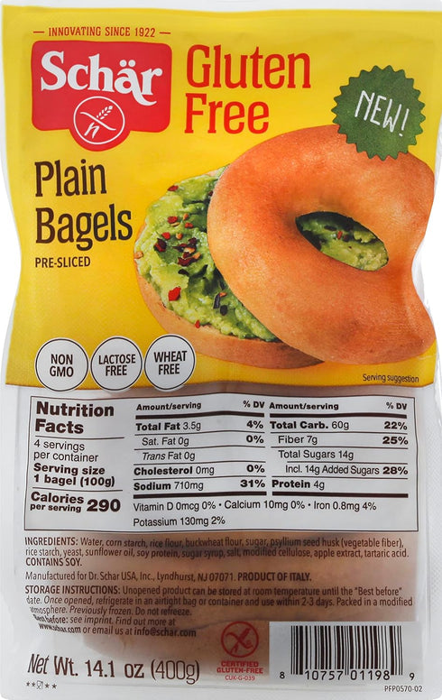 Schar - Bagel Plain - Case of 4-14.1 Oz