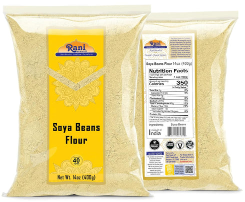 14oz (400g) Rani Soya Beans Flour (Soy flour) ~ All Natural | Vegan | Gluten Friendly | NON-GMO | Kosher | Indian