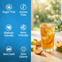 Pack 25.4 Oz (6 Pack) Syruvia Sugar Free Tea Syrup Variety Sweet Tea & Fruit Flavored Water Enhancer Drink Mix for Iced