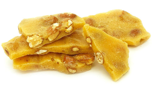 2 SweetGourmet Original Peanut Brittle Candy, Homestyle Toffee with Nuts, Traditional Sweet Snack, Pounds