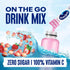 Packets 100% (40ct) Ocean Spray White Cran-Strawberry Zero Sugar Powder Drink Mix with Real Cranberry Juice Powder