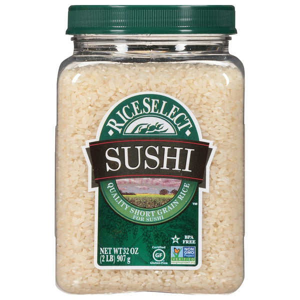 RiceSelect Sushi Rice for Sushi and Japanese Food, Premium Gluten-Free Short-Grain Rice,