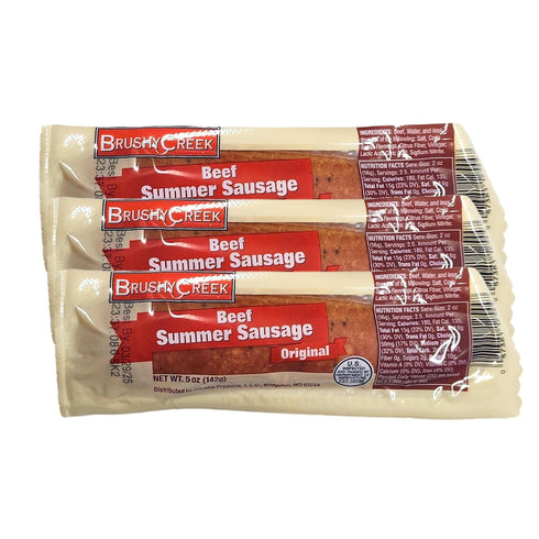 generic Summer 5 oz, 3 Pack Brushy Creek Beef Sausage Original