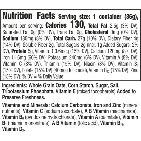 1.3 oz (Pack 12) Cheerios Breakfast Cereal Cup, Gluten Free, Single Serve Cereal