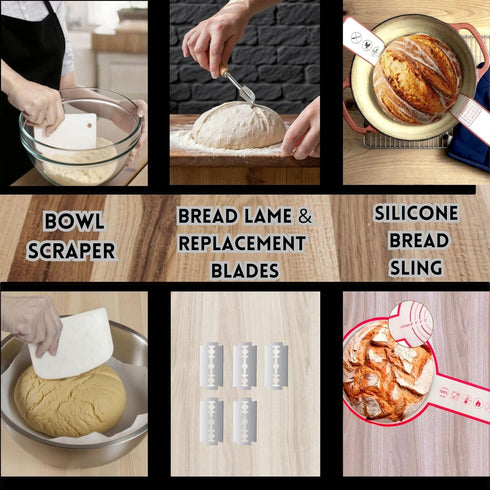 Hillside Homestead Sourdough Starter Kit with scale Complete Sour dough starter kits with two Banneton Bread Proofing