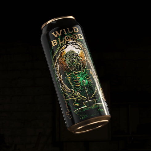 16.6 oz (Pack 12) Wild Blood: Premium Coconut Water - Natural Electrolyte and Energy Drink | fl
