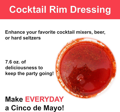 Cinco de Mayo (1 7.6 oz. Watermelon Rim Dip Cocktail Rim Dressing x Container)