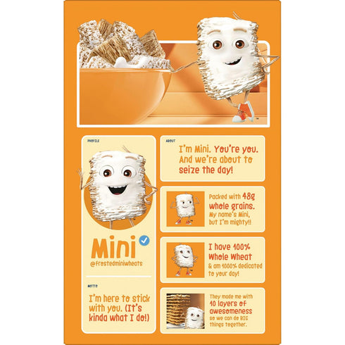 48g 20 oz Kelloggs Frosted Mini-Wheats Breakfast Cereal, High Fiber, Whole Grain, Large Size