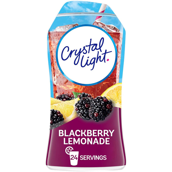 Crystal Light Liquid Blackberry Lemonade Naturally Flavored Drink Mix, 1.62 fl oz