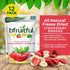 0.56 oz Packets, 12 Pack bfruitful Freeze-Dried Strawberry Banana, Freeze Dried Fresh Fruit Bites, Gluten Free, Vegan