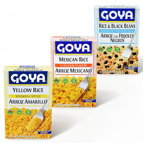 Goya Rice Mix Variety Sampler, Yellow Rice Spanish Style, Mexican Rice Mix
