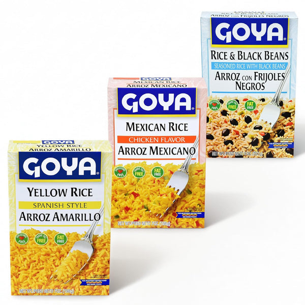 Goya Rice Mix Variety Sampler, Yellow Rice Spanish Style, Mexican Rice Mix