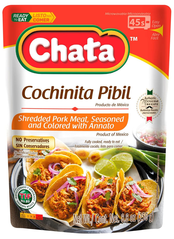 Chata Seasoned Shredded Meat 8.8oz Pouch (Pack of 1) (Select Flavor Below)