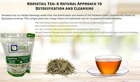 Cola De Caballo Horsetail Herbal Infusion Tea, Pack of 3