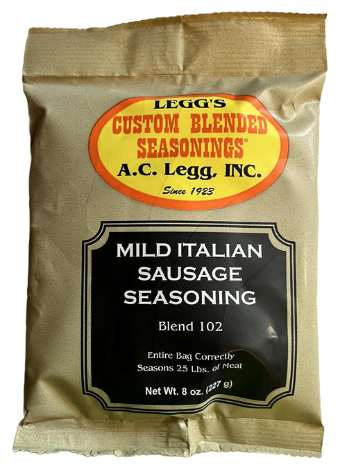 A.C. Legg Mild Italian Sausage Seasoning, 8 Ounce