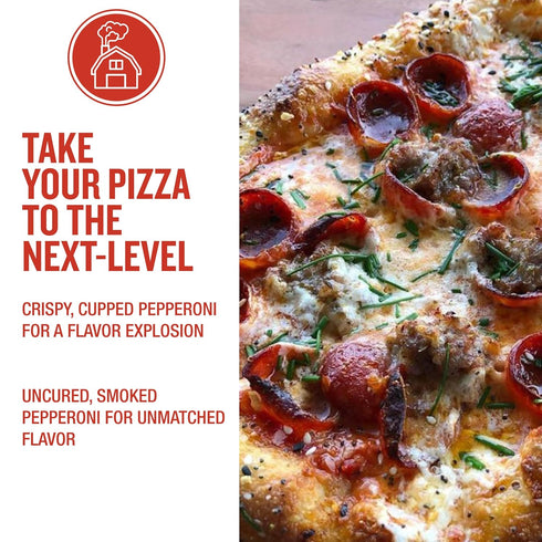 6oz Vermont Smoke & Cure - Uncured Smoked Pepperoni - No Antibiotics or Added Hormones, Perfect for Pizza
