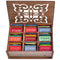 Tea Bags Sampler Gift Box 80 Count, 28 Flavors Wooden (MDF) Tea