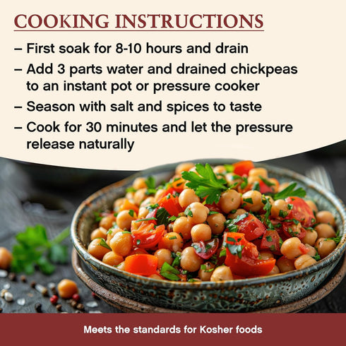 2lbs, Hummus Pack Darsa Organics Garbanzo Beans Chickpeas USDA Organic certified dried Chick peas for and Curries