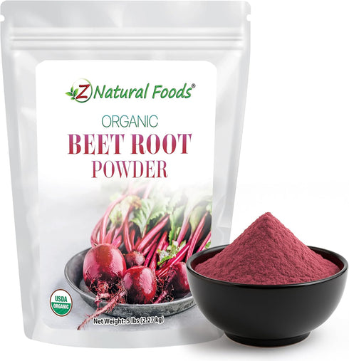 Organic Beet Root Powder - Red Superfood Supplement for Drinks, Juice, Smoothies