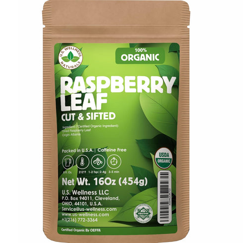 Raspberry Leaf Tea - 16Oz (REAL WILD HARVEST) | 100% USDA Certified