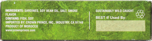 4.25-Ounce (Pack 12) Crown Prince Sardines in Oil, Cans