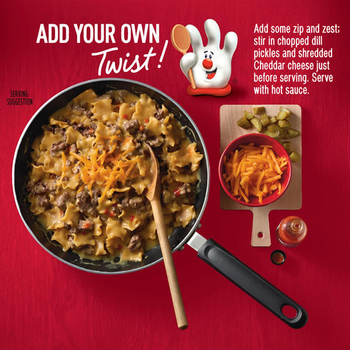 (4.7 oz 12 Pack) 3 Hamburger Helper Cheddar Cheese Melt Pasta Meal - No Artificial Flavors, Ready in Easy Steps, Quick